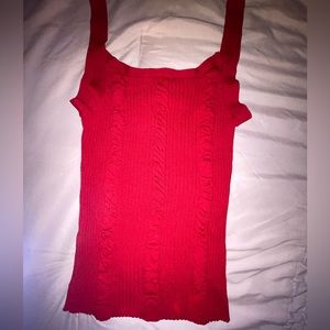 MKM Designs Red Tank Top in a L but fits like a S super stretchy and comfortable